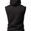 Black Sleeveless Hooded Warm-Up